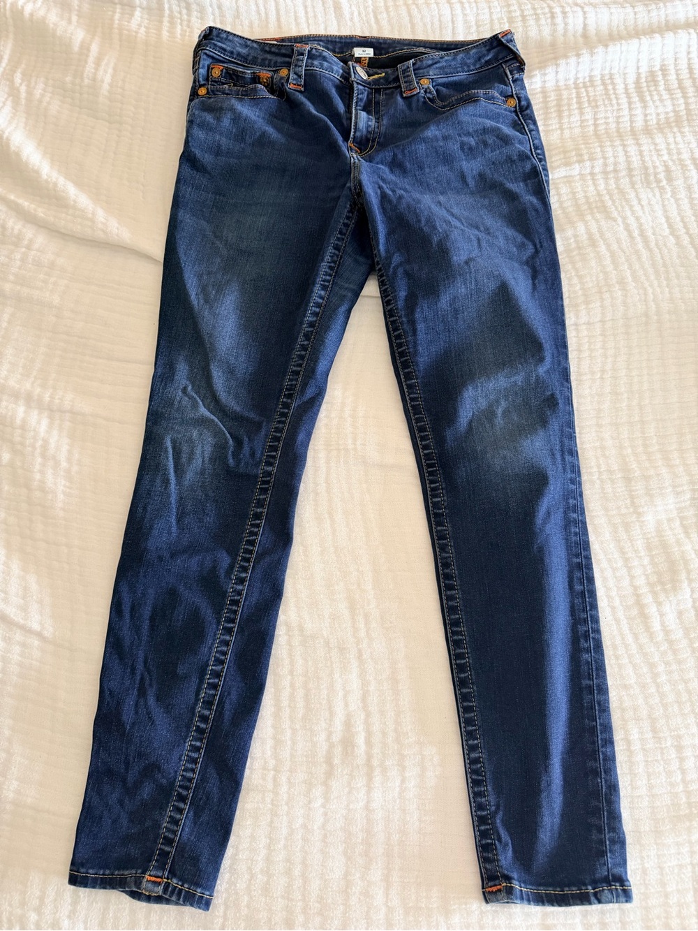 True Religion Women's Dark Blue Skinny Jeans